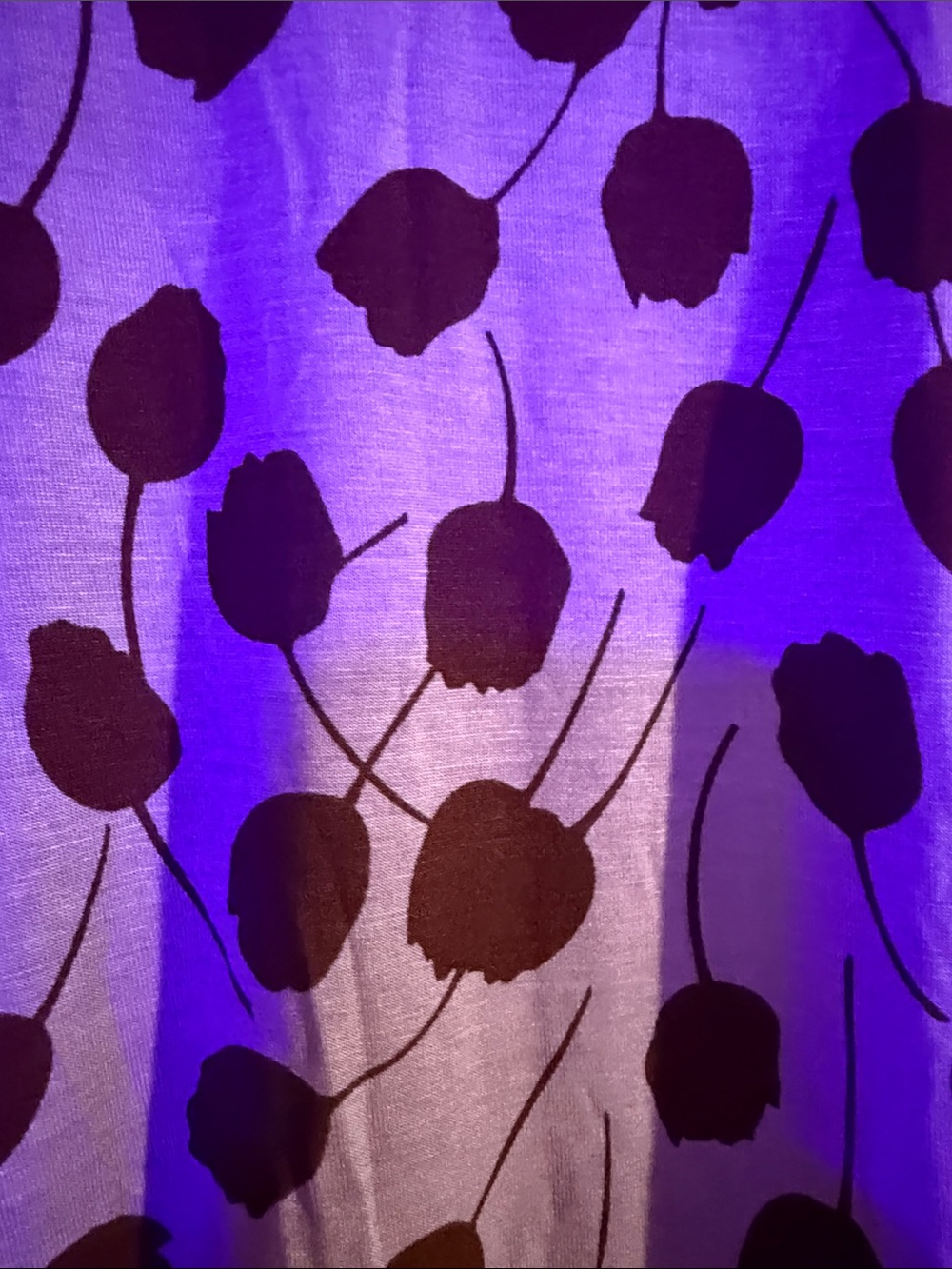 LOGO by Lori Goldstein Mixed Print Swing Tunic — Blue, Brown, Burgundy. NWOT - Picture 10 of 16